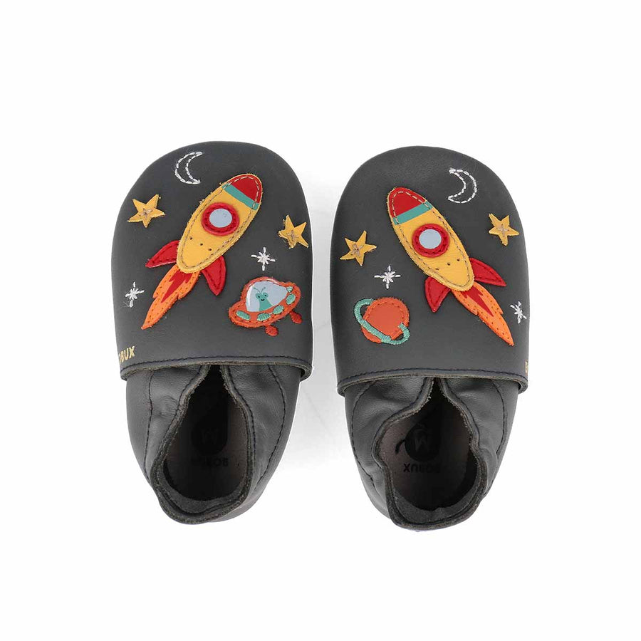 Bobux Chaussons Cosmic Charcoal