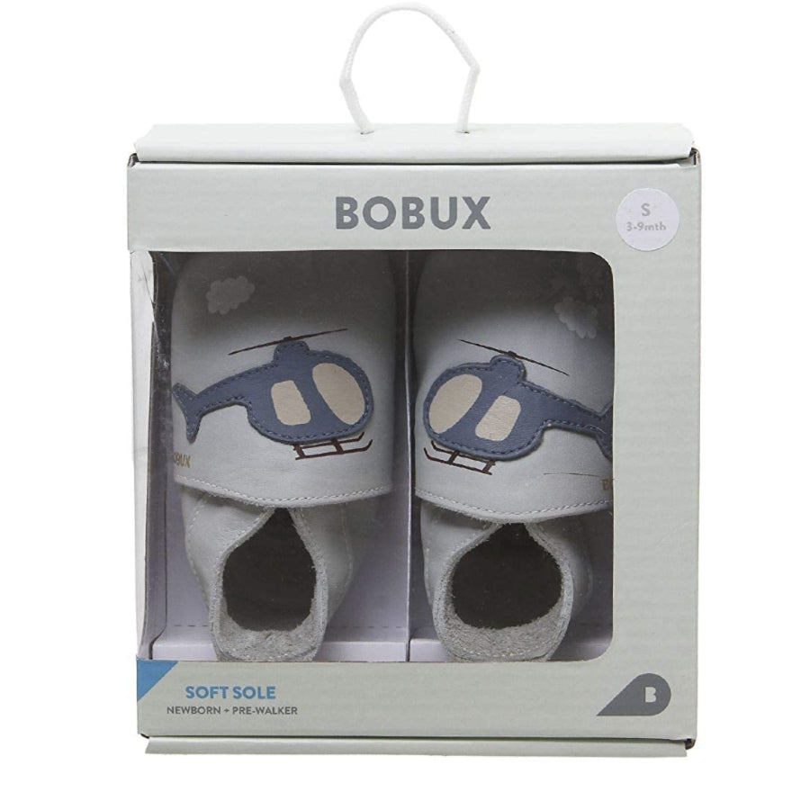 Bobux chaussons dino bleu