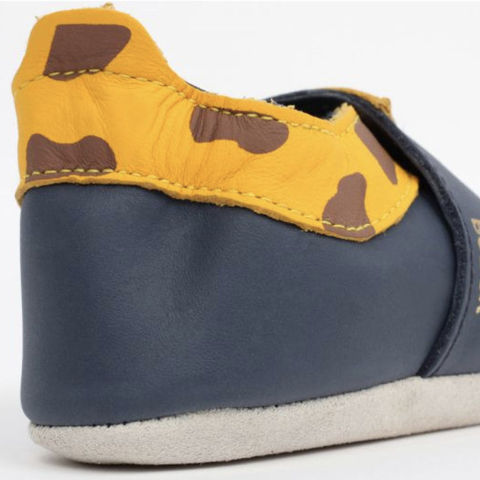 Bobux chaussons girafe jaune bleu