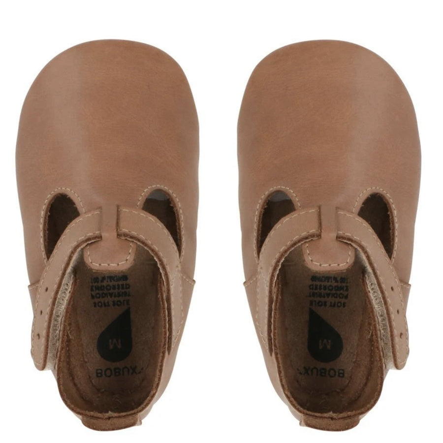 Bobux Chaussons T-bar Caramel