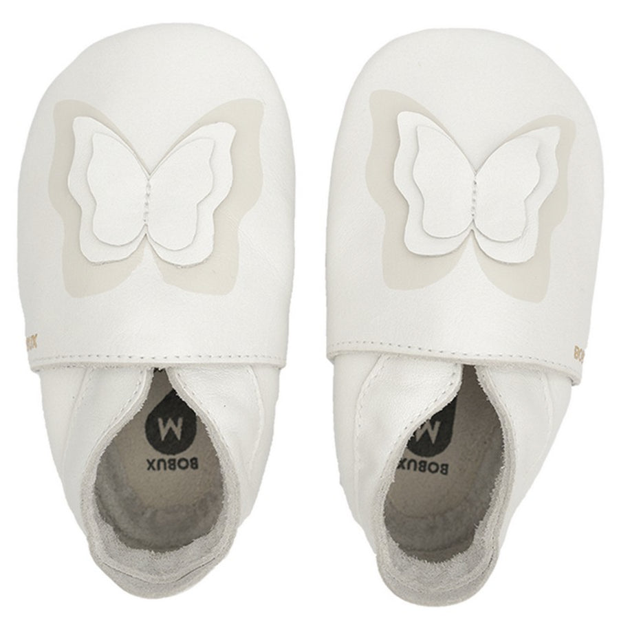 Bobux chaussons papillon blanc