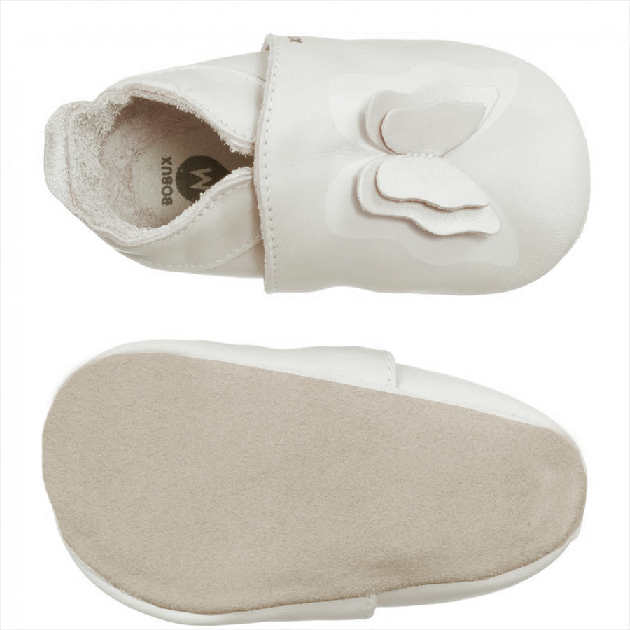 Bobux Chaussons Papillon Blanc