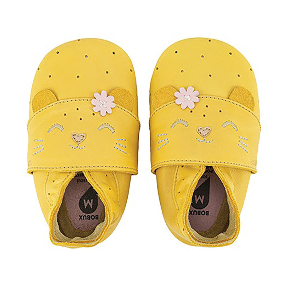 Pantuflas bobux gatito amarillo