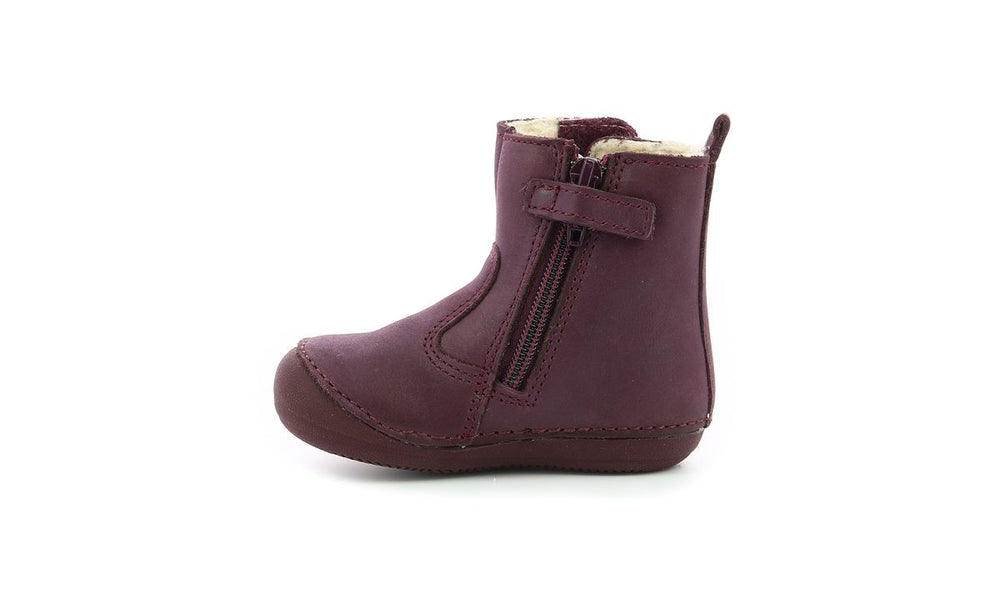 Kickers Socool cho fourrées Violet Foncé