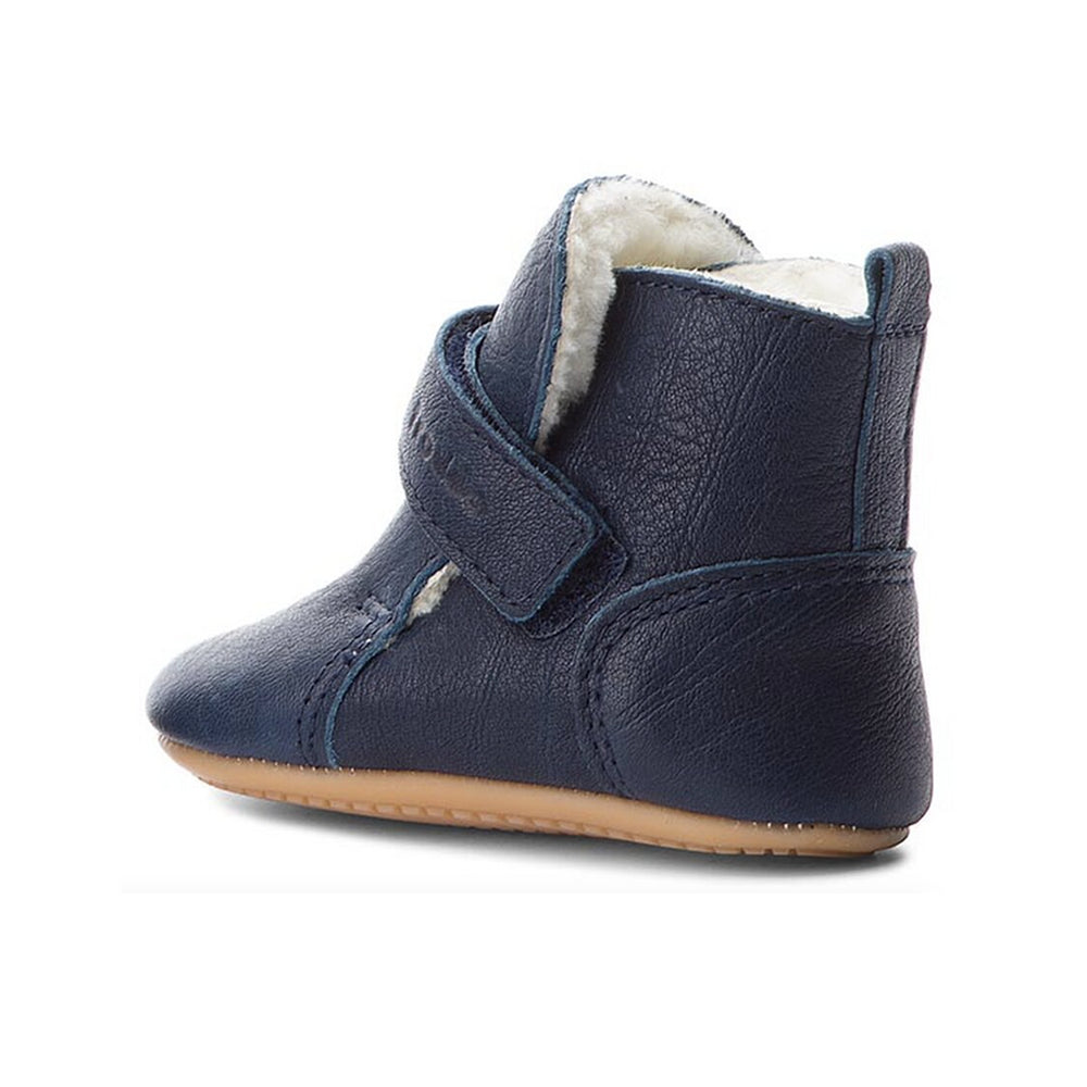 Bota Froddo Prewalkers azul marino con velcro y forro de pelo