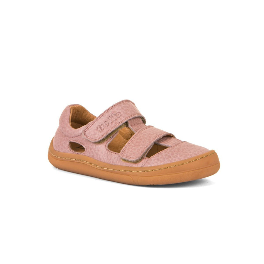 Froddo Sandalias Descalzas con dos tiras de velcro rosa