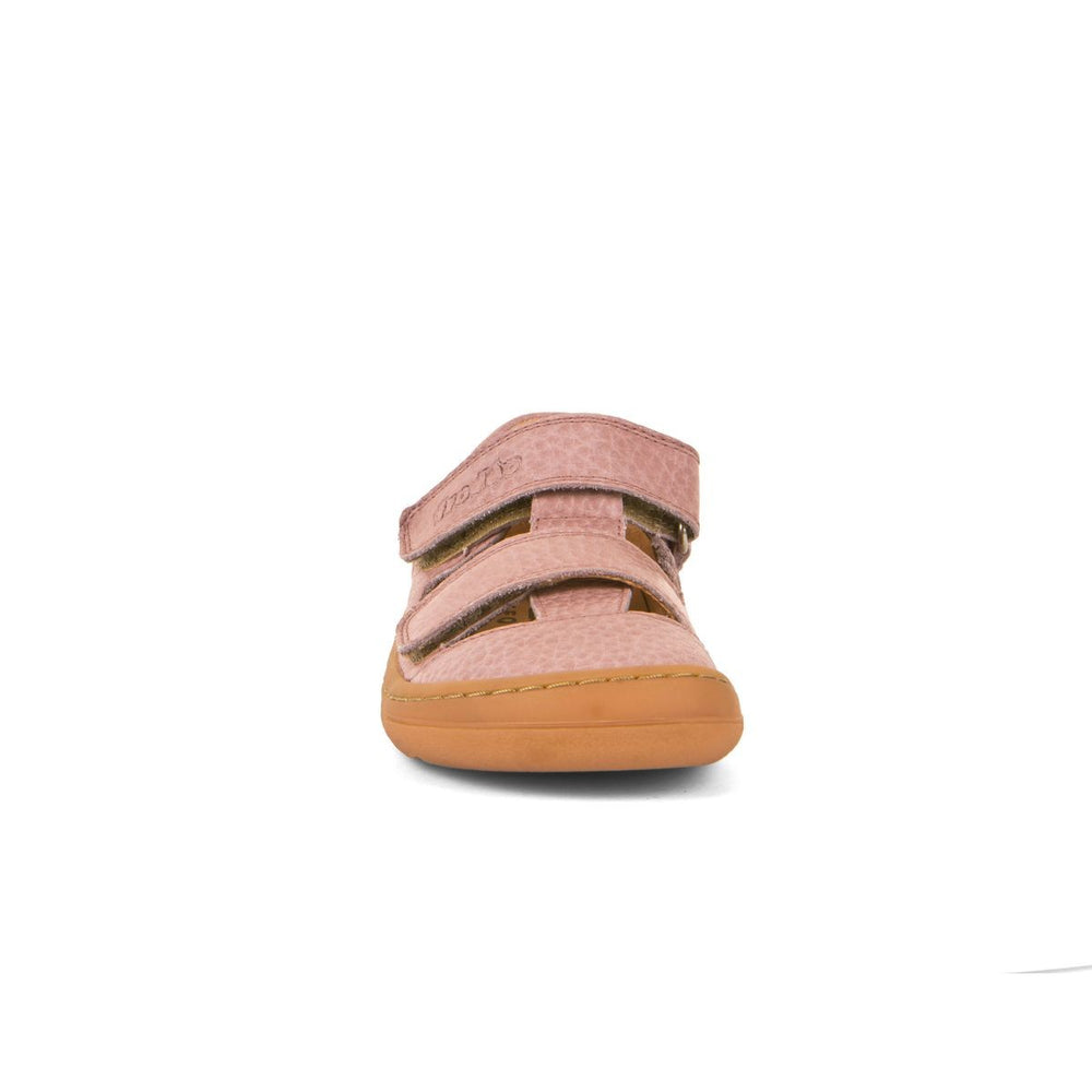 Froddo Sandalias Descalzas con dos tiras de velcro rosa