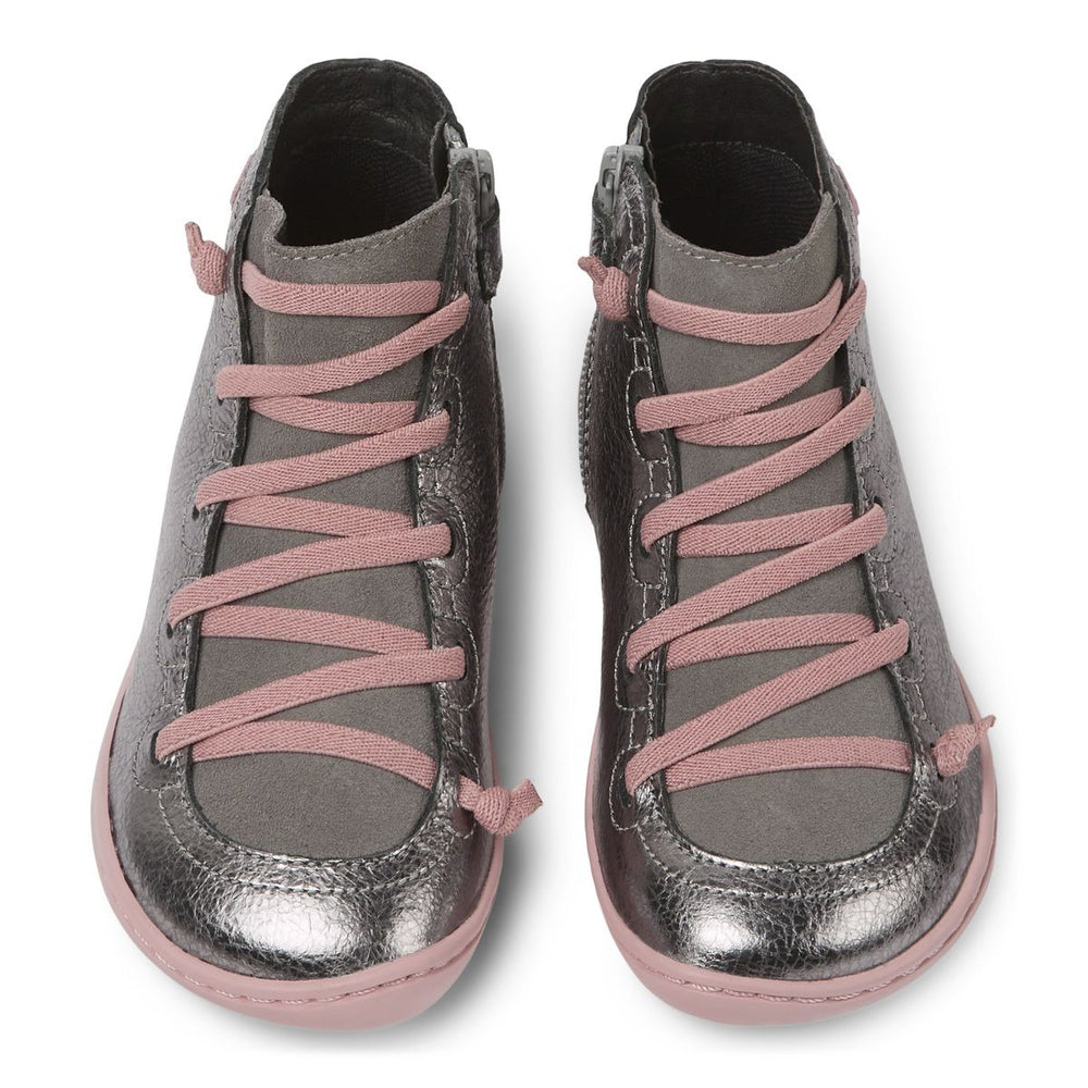 Camper Peu Kids Bottines Argenté