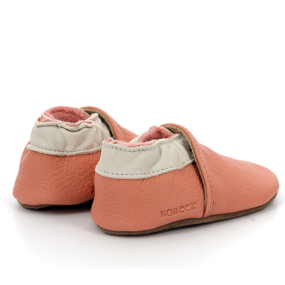 Robeez Chaussons Coddle Baby Rose Corail