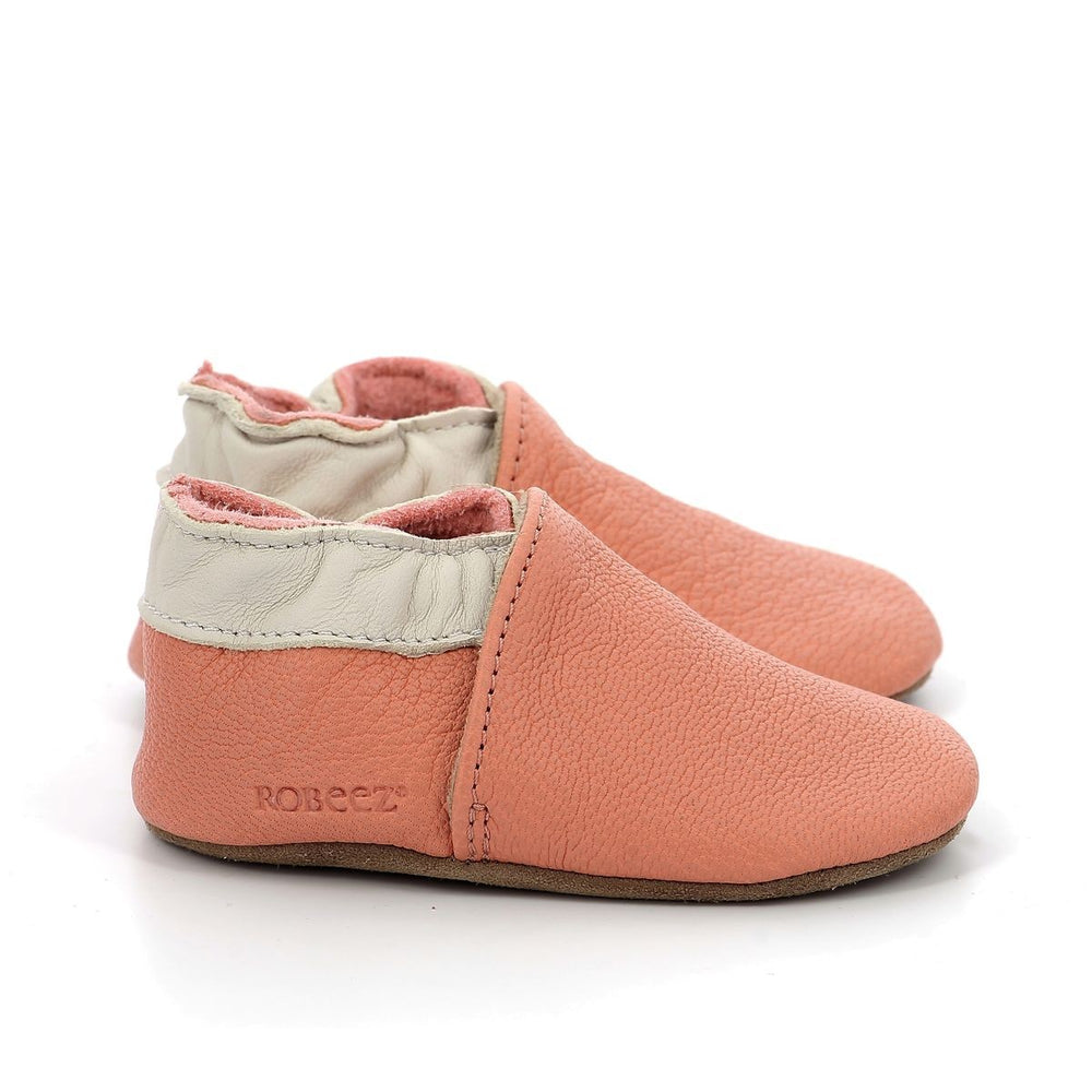 Robeez Chaussons Coddle Baby Rose Corail