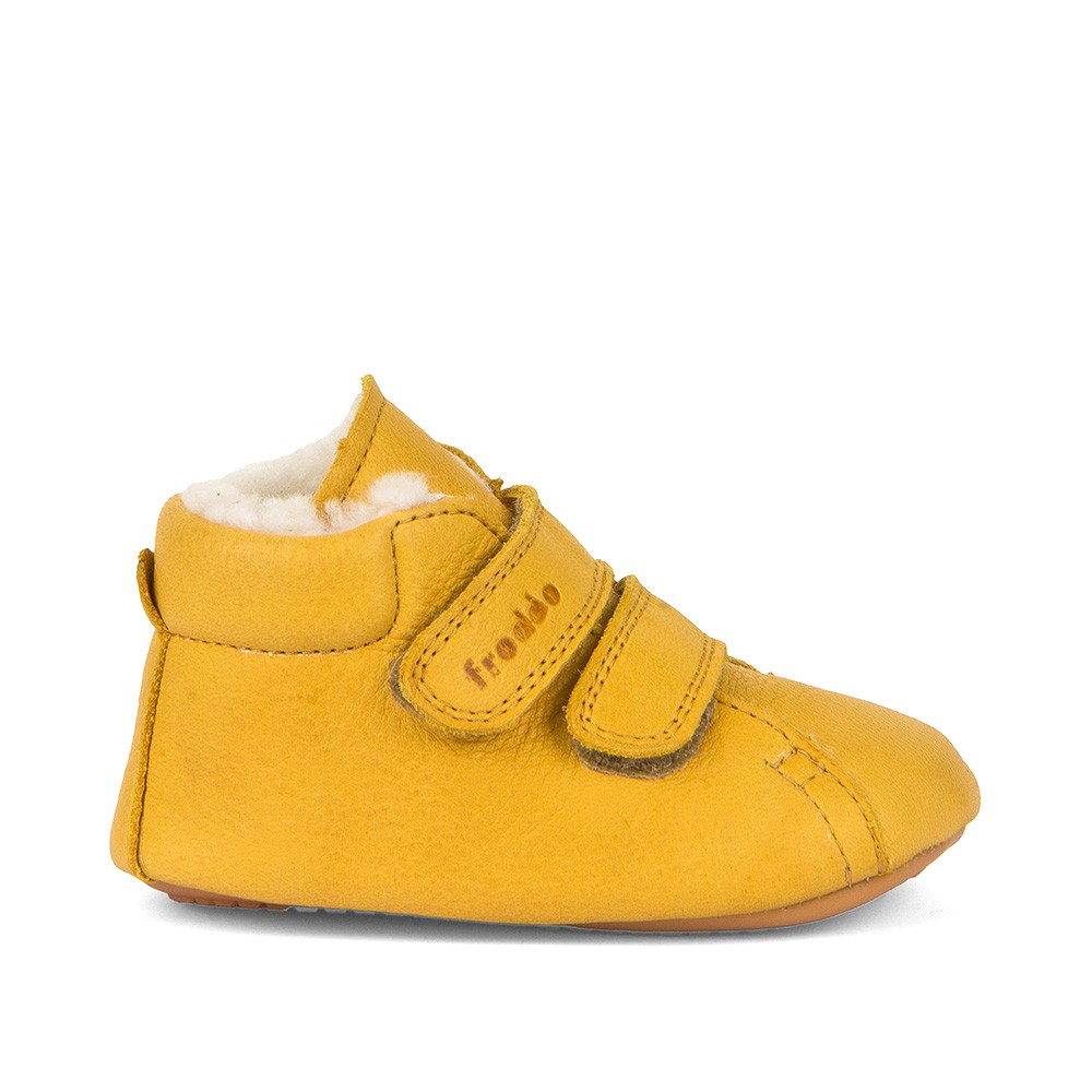 Froddo Prewalkers fourré deux scratchs jaune foncé