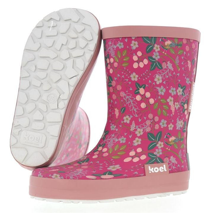 Koel Wellie Barefoot Flowers Fuchsia