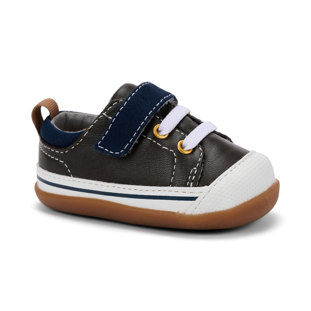 See Kai Run First Walker Stevie Brown Leather Blue