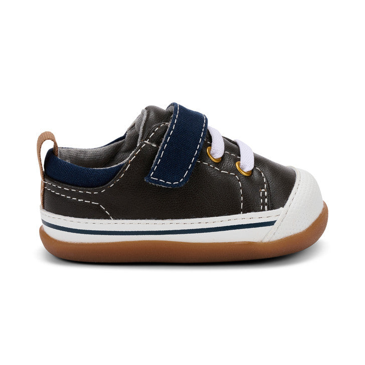 See Kai Run First Walker Stevie Brown Leather Blue