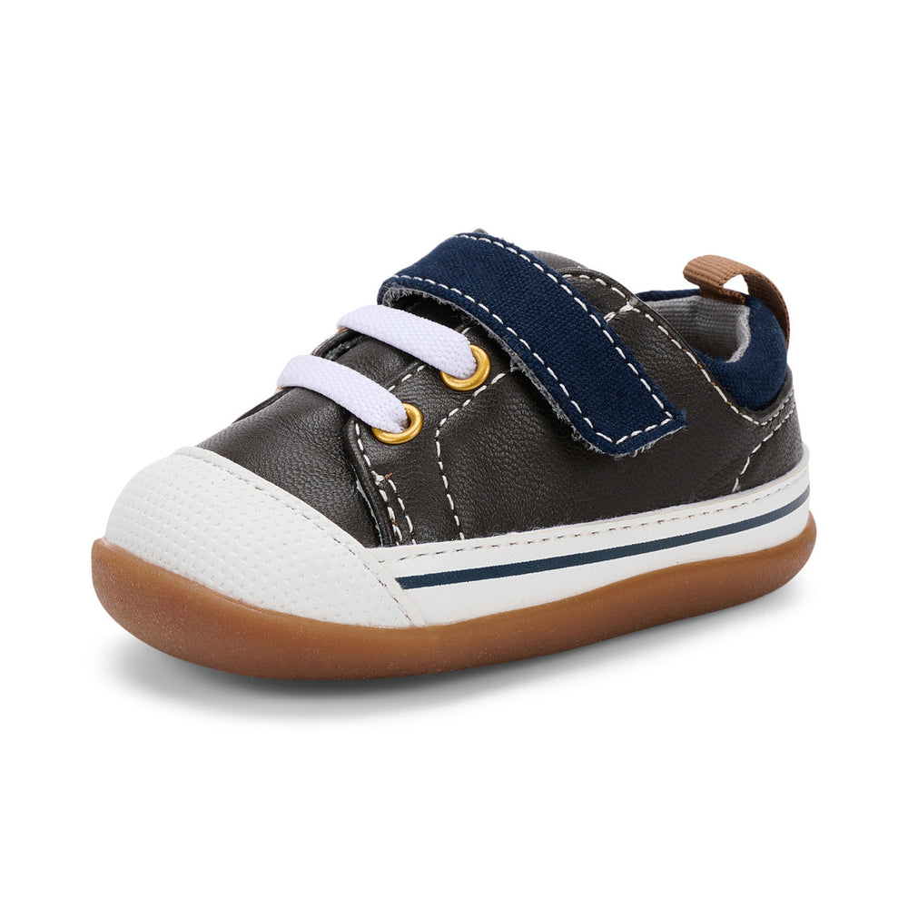 See Kai Run First Walker Stevie Brown Leather Blue