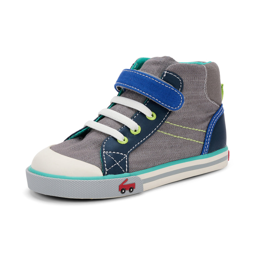 See Kai Run SKR Dane Gris Denim Azul