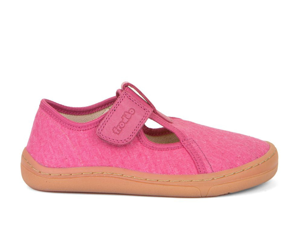 Froddo Barefoot T-Bar Lona Fucsia