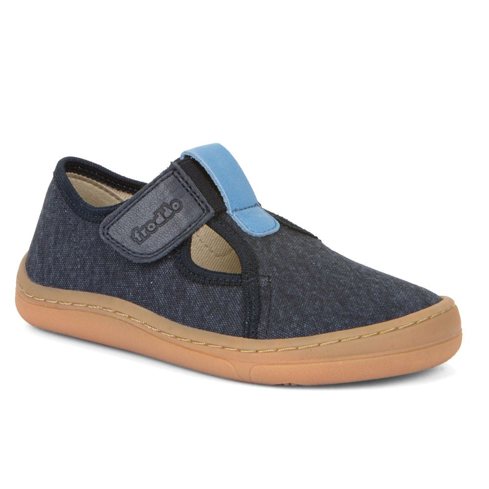 Froddo Barefoot T-Bar Lona Azul Marino