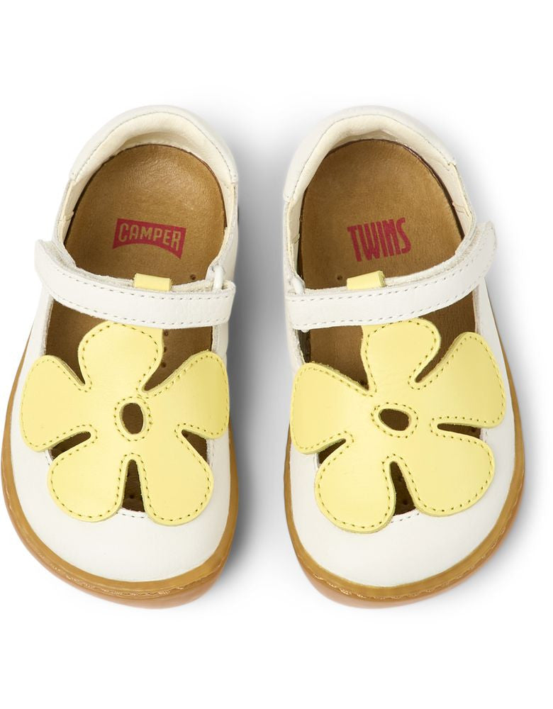 Camper Peu Twins  Blanc Et Jaune