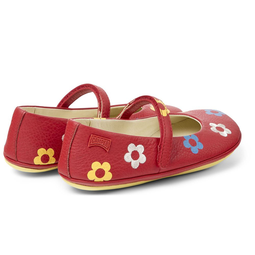 Camper Ballerines Rouge Fleuri