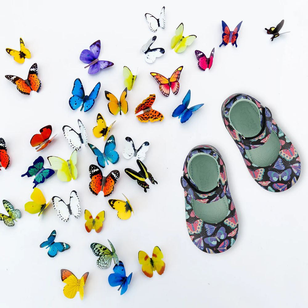 Poconido Mighty Mary Jane Zapatos Mariposas