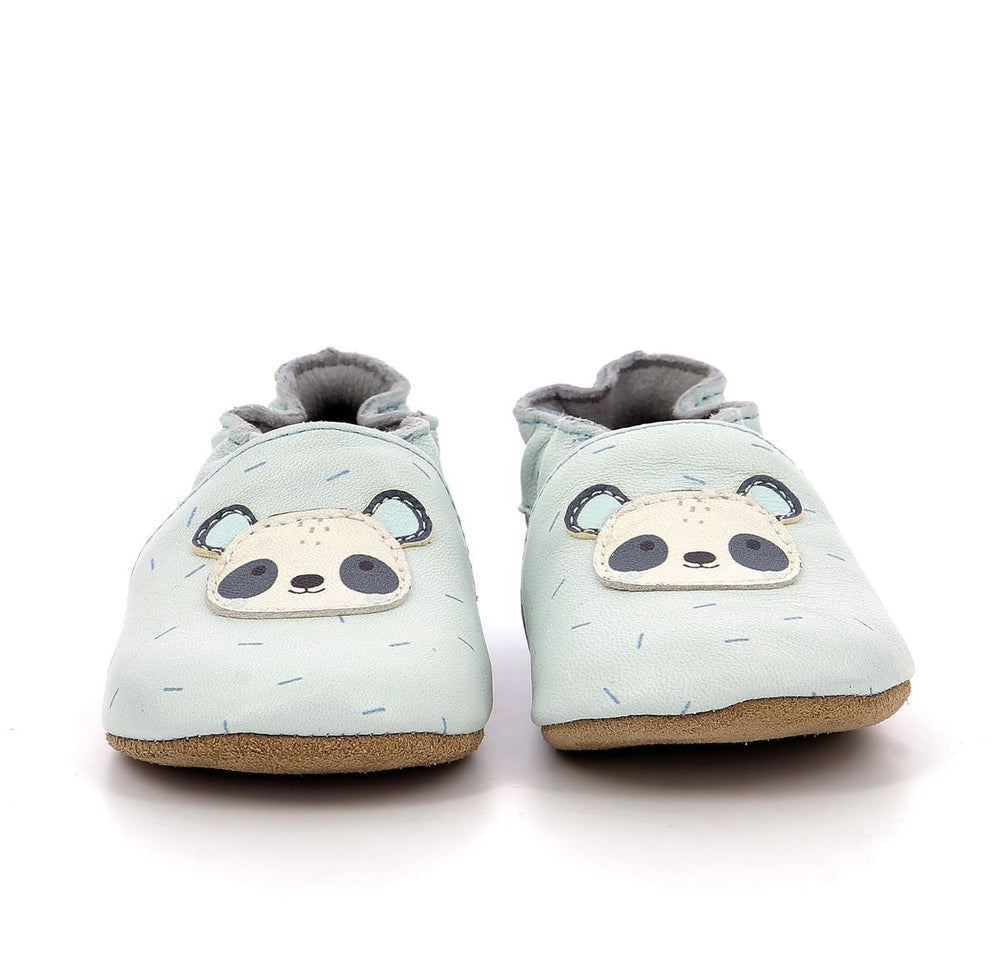 Pantuflas Robeez Panda Master Azul Cielo