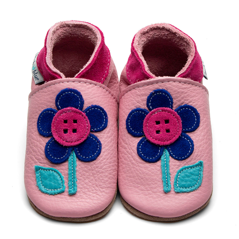 Inchblue Button Flower Baby Pink