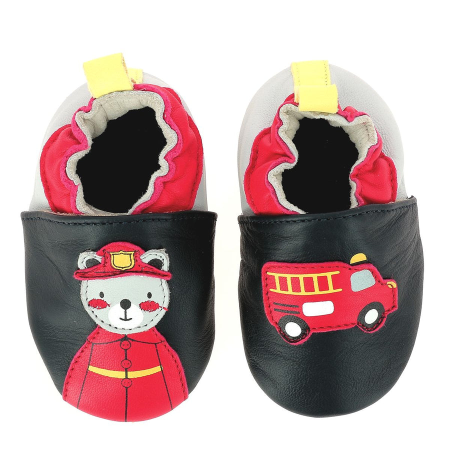 Robeez Chaussons Crêpe Fireman Marine