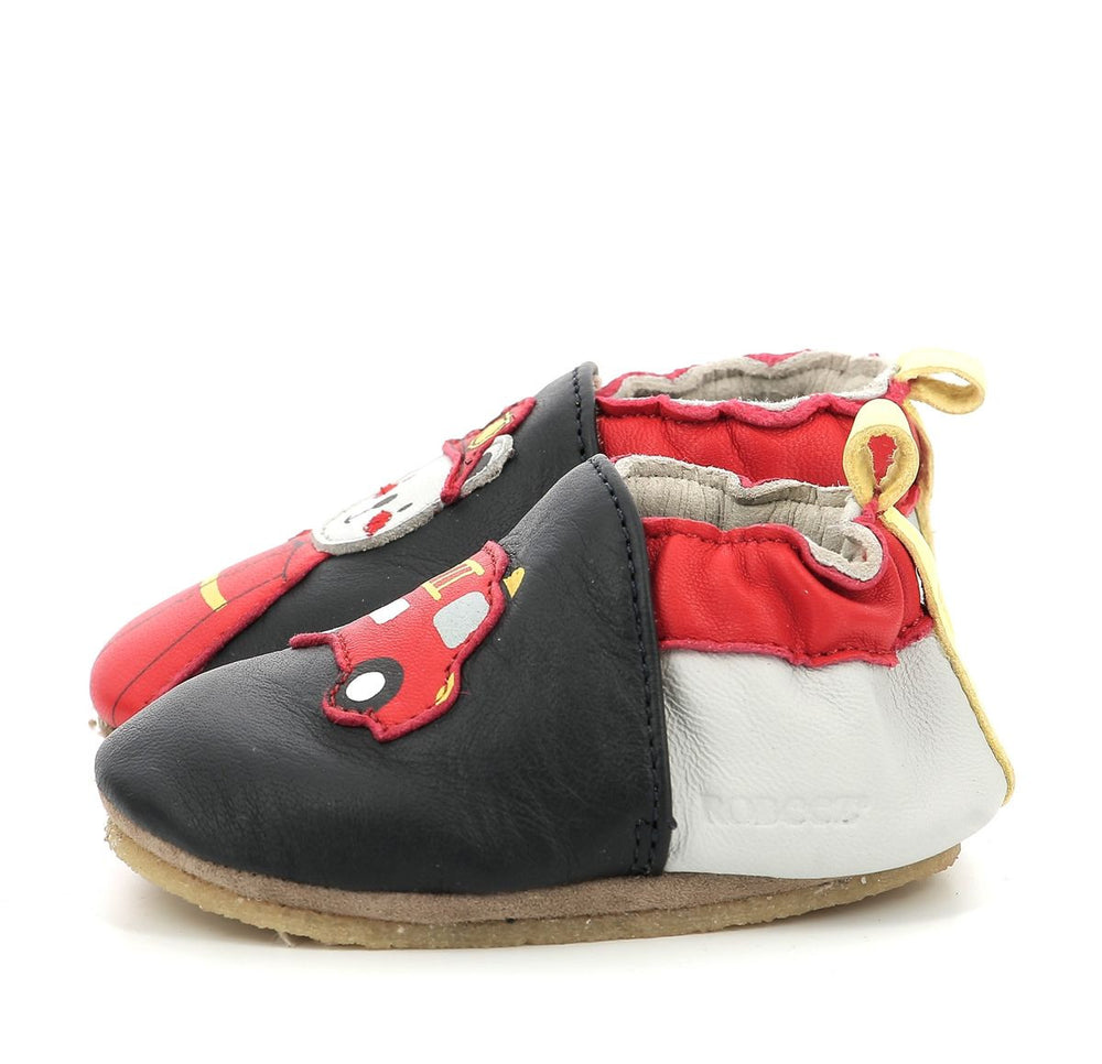 Robeez Chaussons Crêpe Fireman Marine