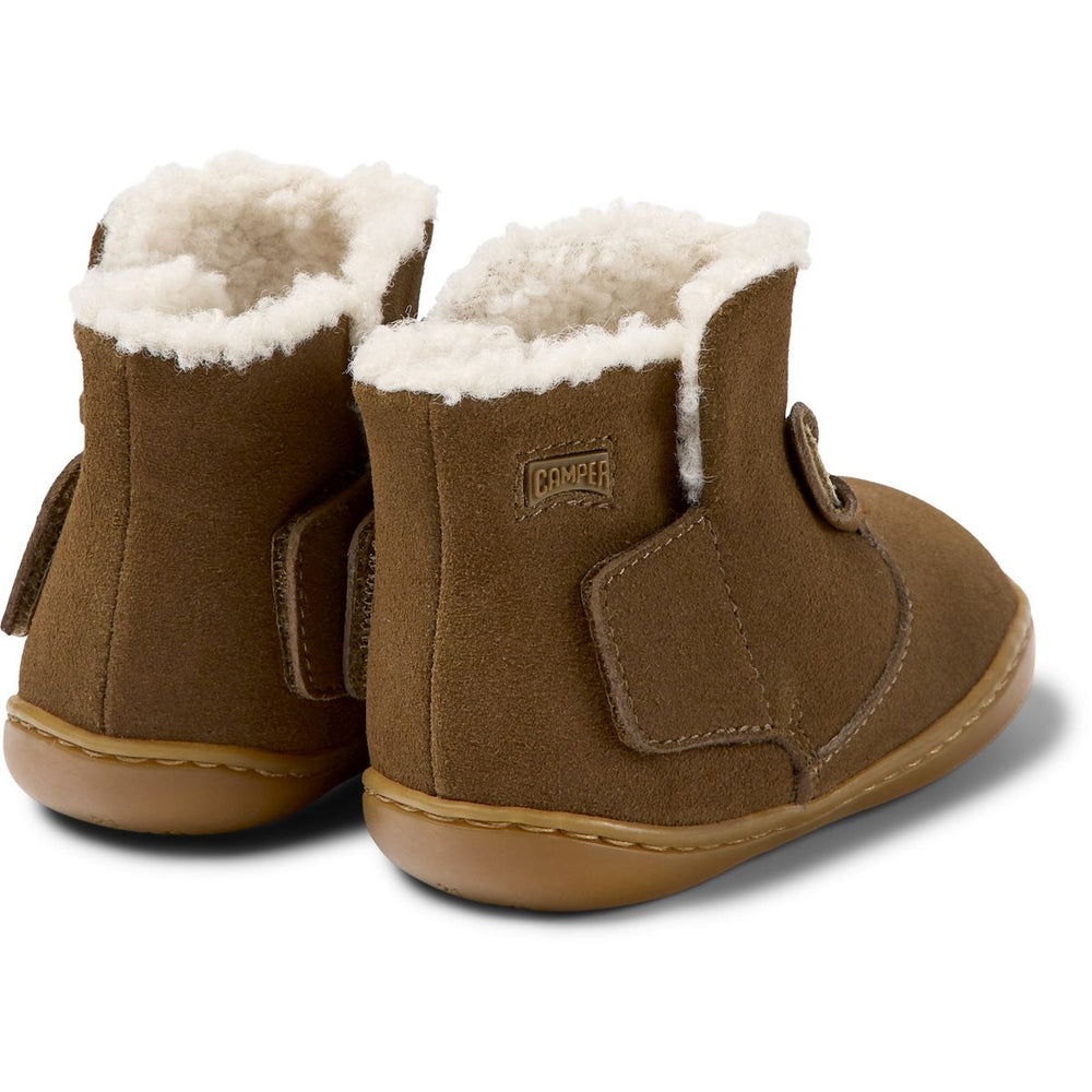 Camper Peu Twins Bottines Fourrées Lapin Marron