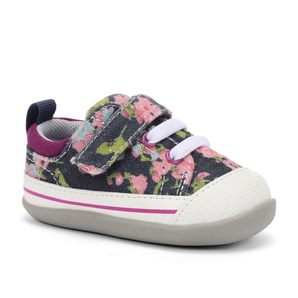 See Kai Run First Walker Stevie Estampado floral azul marino