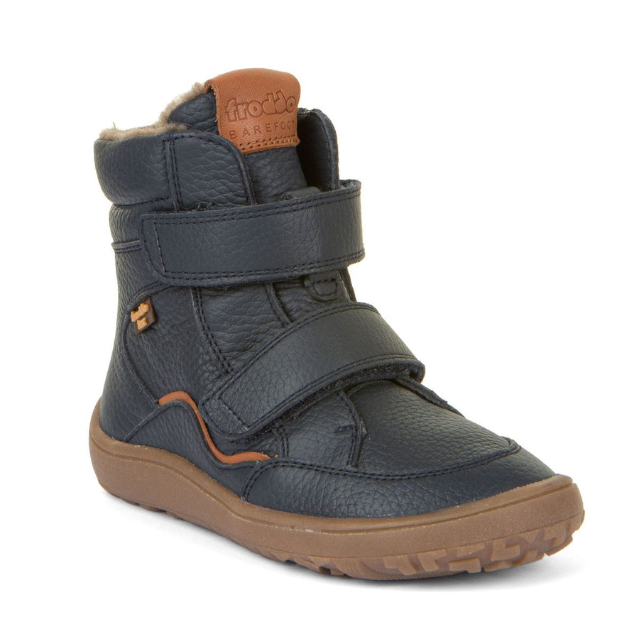 Froddo Barefoot Tex Invierno Cuero Azul Marino