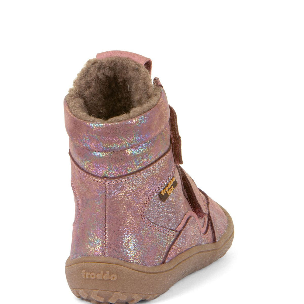 Froddo Barefoot Tex Invierno Cuero Rosa Brillante