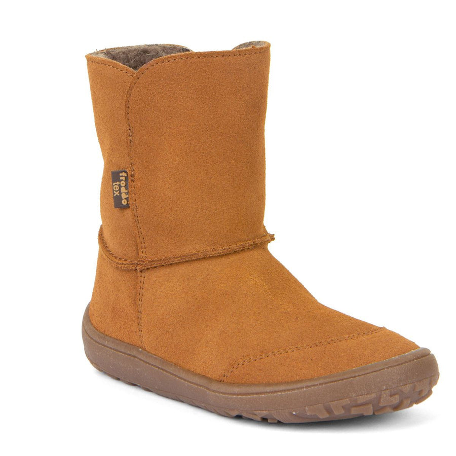 Froddo Barefoot Tex Suede Fourrées Cognac