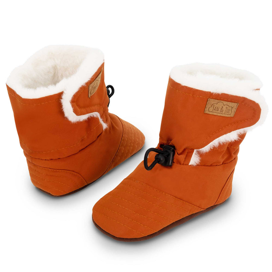 Jan and Jul Stay-Put Winter Booties Terracotta