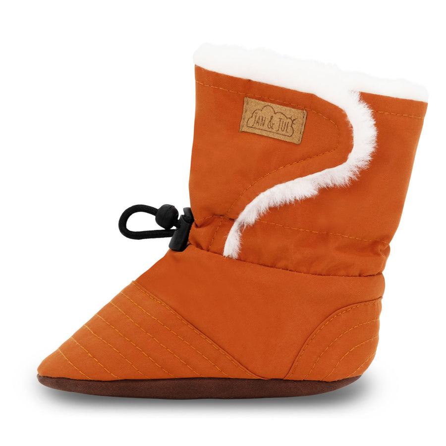 Jan and Jul Stay-Put Winter Booties Terracotta