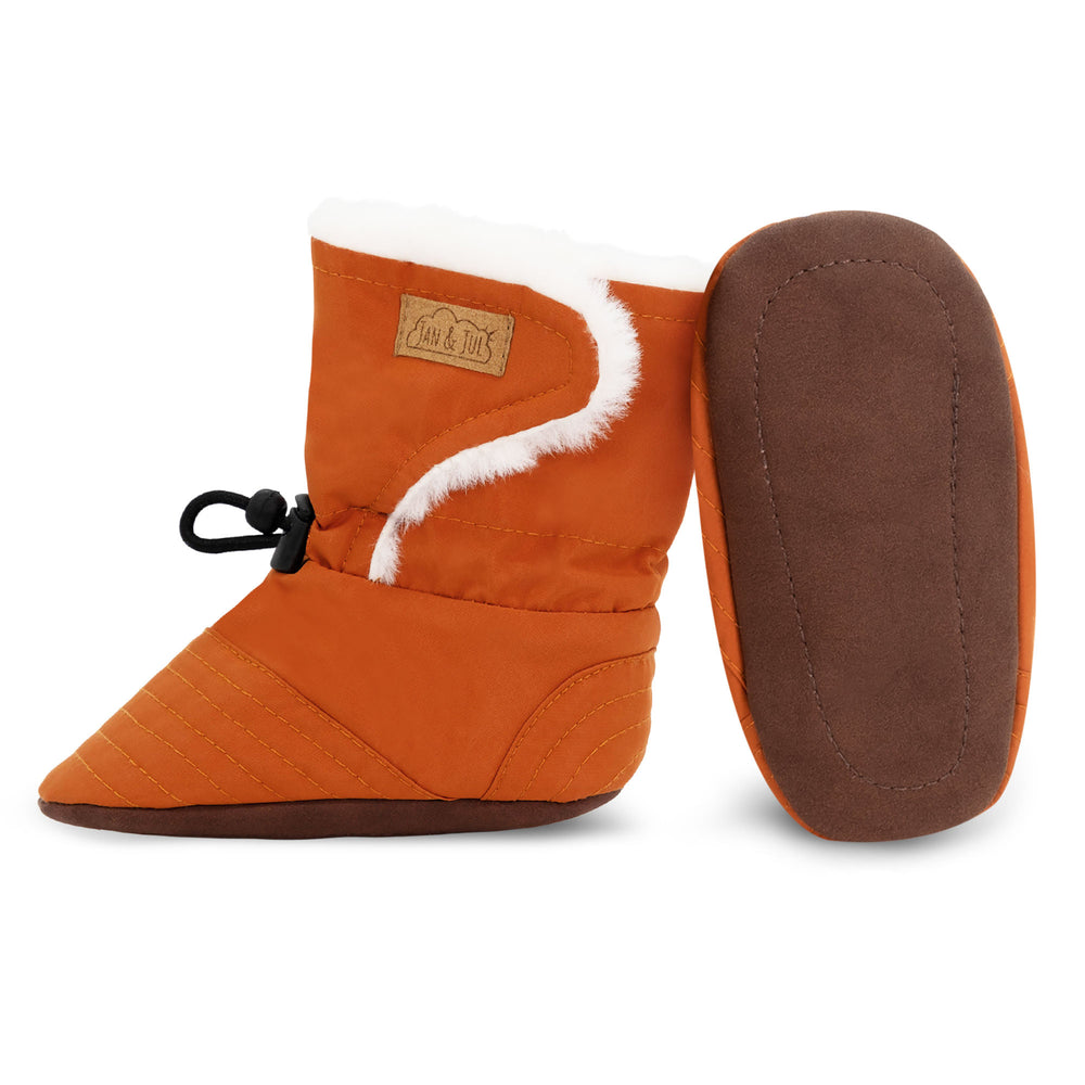 Jan and Jul Stay-Put Winter Booties Terracotta