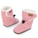 Jan and Jul Stay-Put Winter Booties Dusty Pink