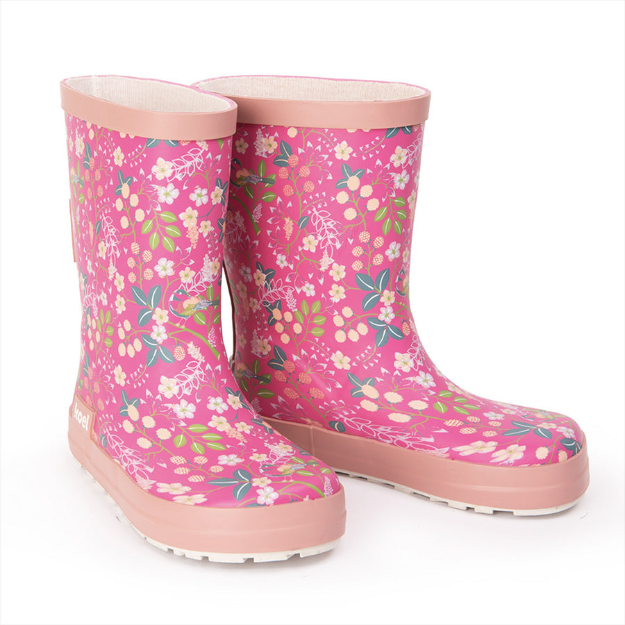 Koel Wellie Barefoot Flowers Fuchsia