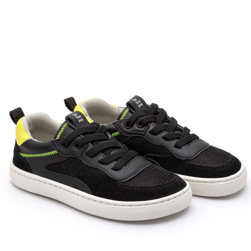 Zapatillas Tip Toey Joey Kidos Step Negro Amarelo Neón