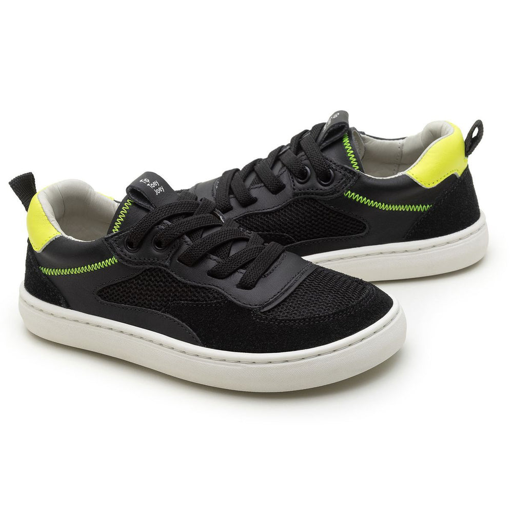 Tip Toey Joey Kidos Sneakers Step Black Amarelo Neon