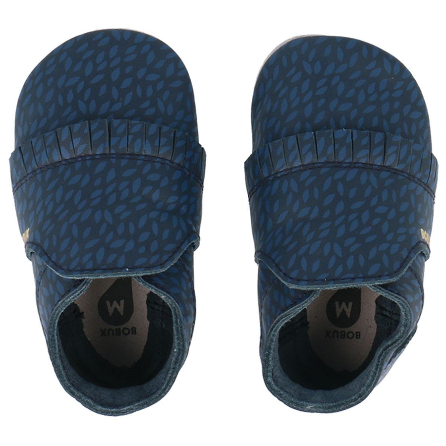 Pantuflas Bobux Azul Marino Hojas