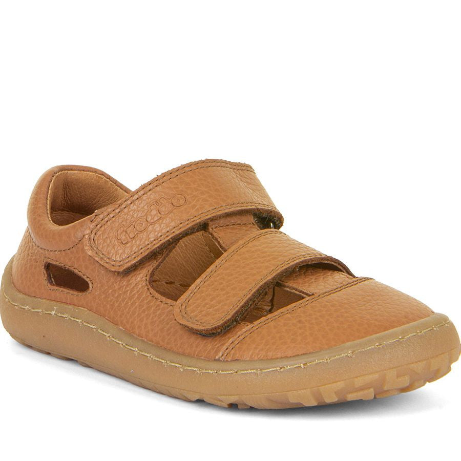 Froddo Barefoot Sandales Deux Scratchs Cognac