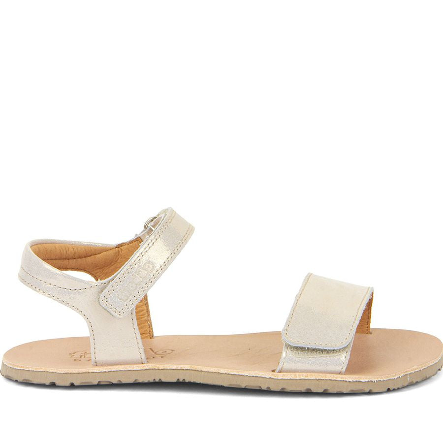 Sandalias Froddo Barefoot Flexy Lia Platino Brillante