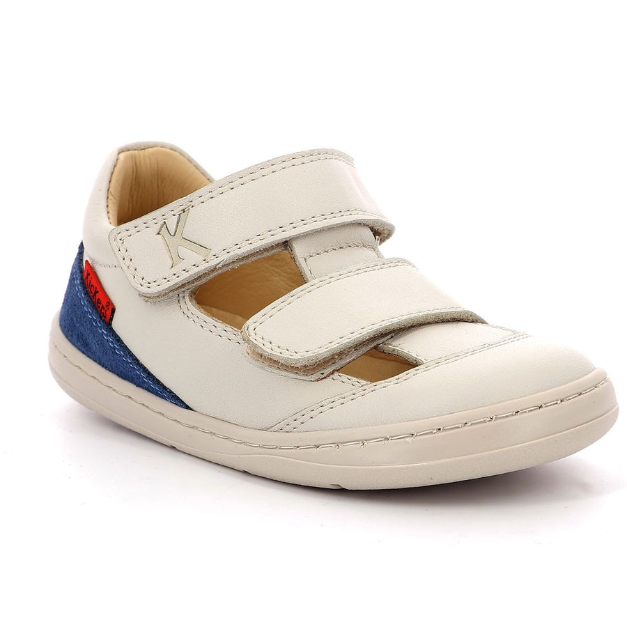 Kickers Barefoot Kickbloom Sandales Blanc Bleu