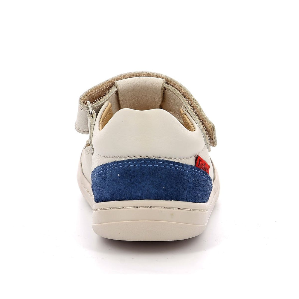 Sandalias Kickers Barefoot Kickbloom blanco azul