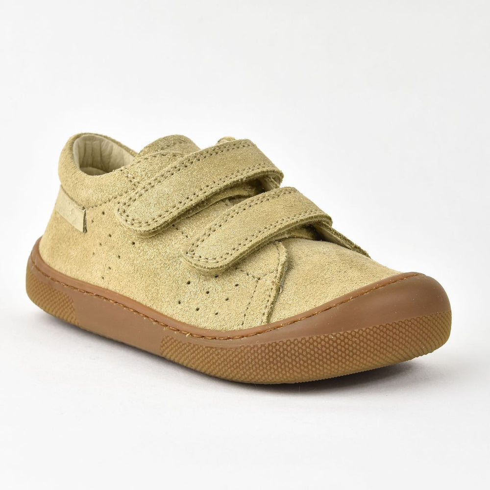 Naturino Barefoot Bira Velcros Suede Glitter Platinium