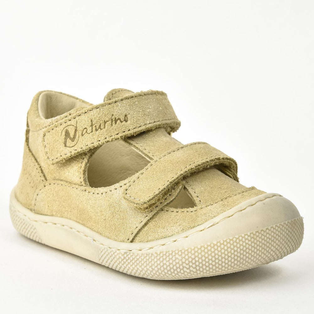 Sandalias Naturino Barefoot Irtys Ante Glitter Platino