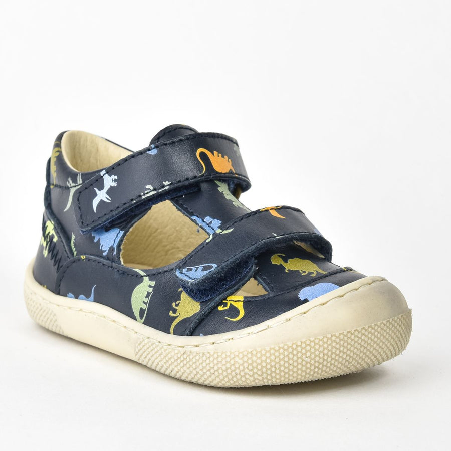 Naturino Sandalias Barefoot Irtys Estampado Dinosaurio Azul Marino