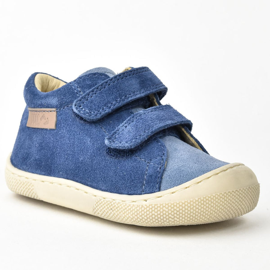 Naturino Barefoot Amur Velcros Suede Celeste Azure